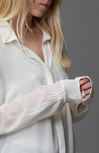 Silk Georgette PinTuck Shirt