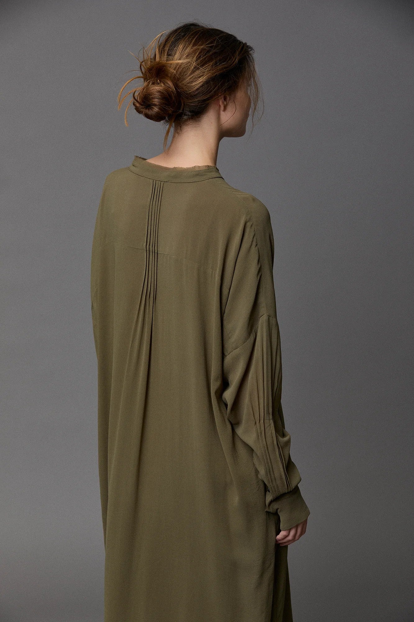 Silk Georgette PinTuck Dress