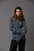 Cashmere Merino Zip Turtleneck