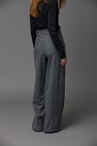 Wooly Herringbone Pants