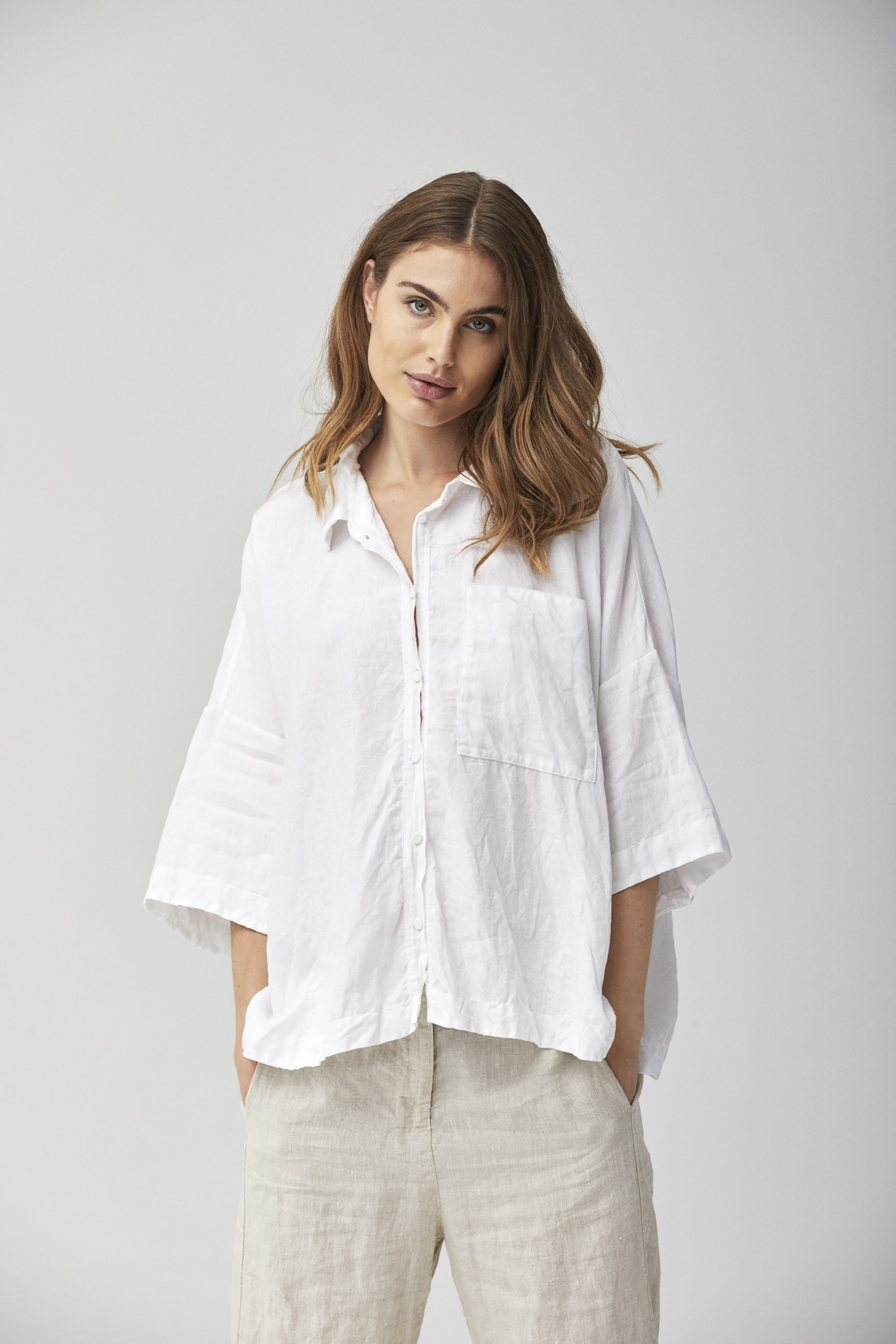 Linen Wide Shirt