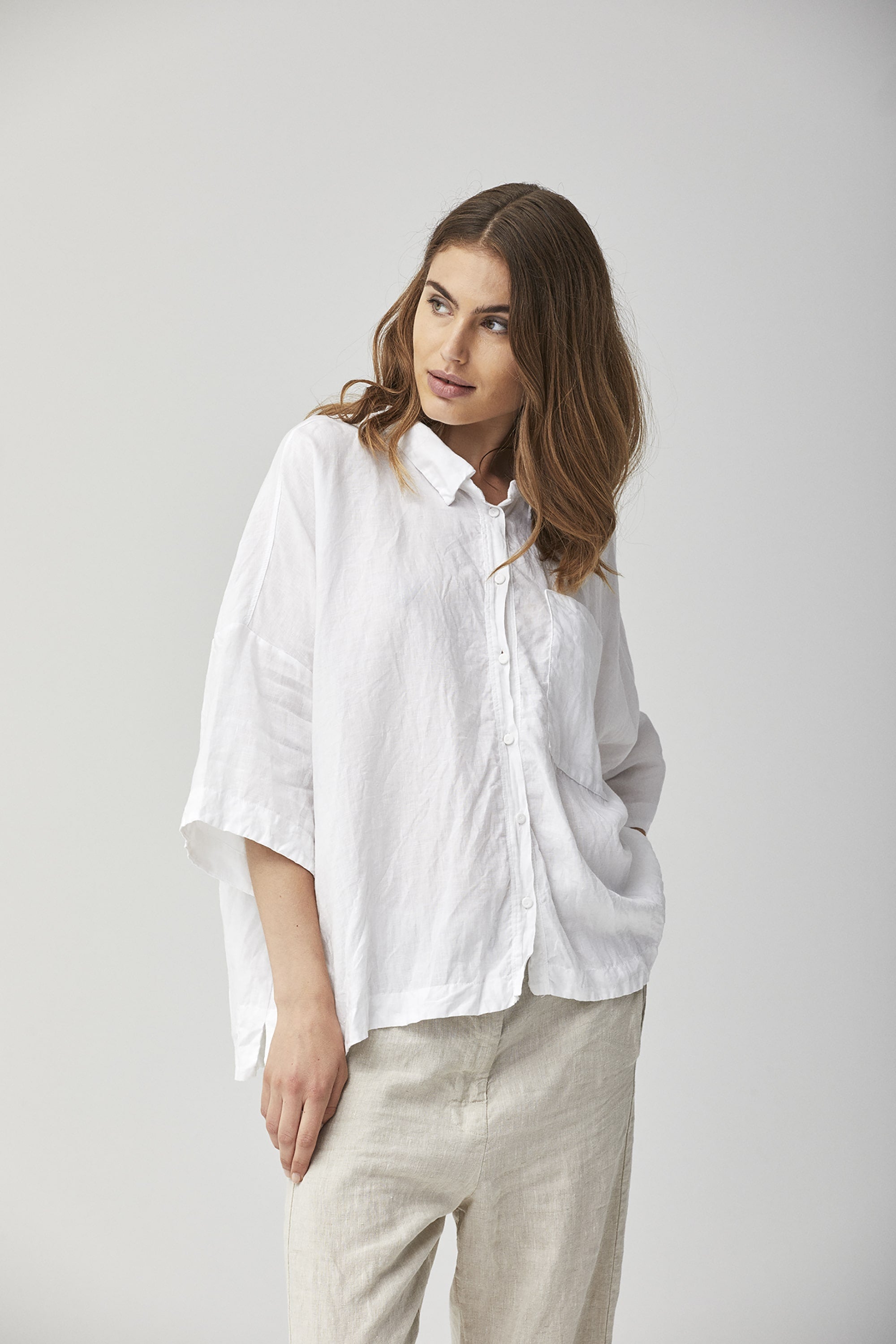 Linen Wide Shirt