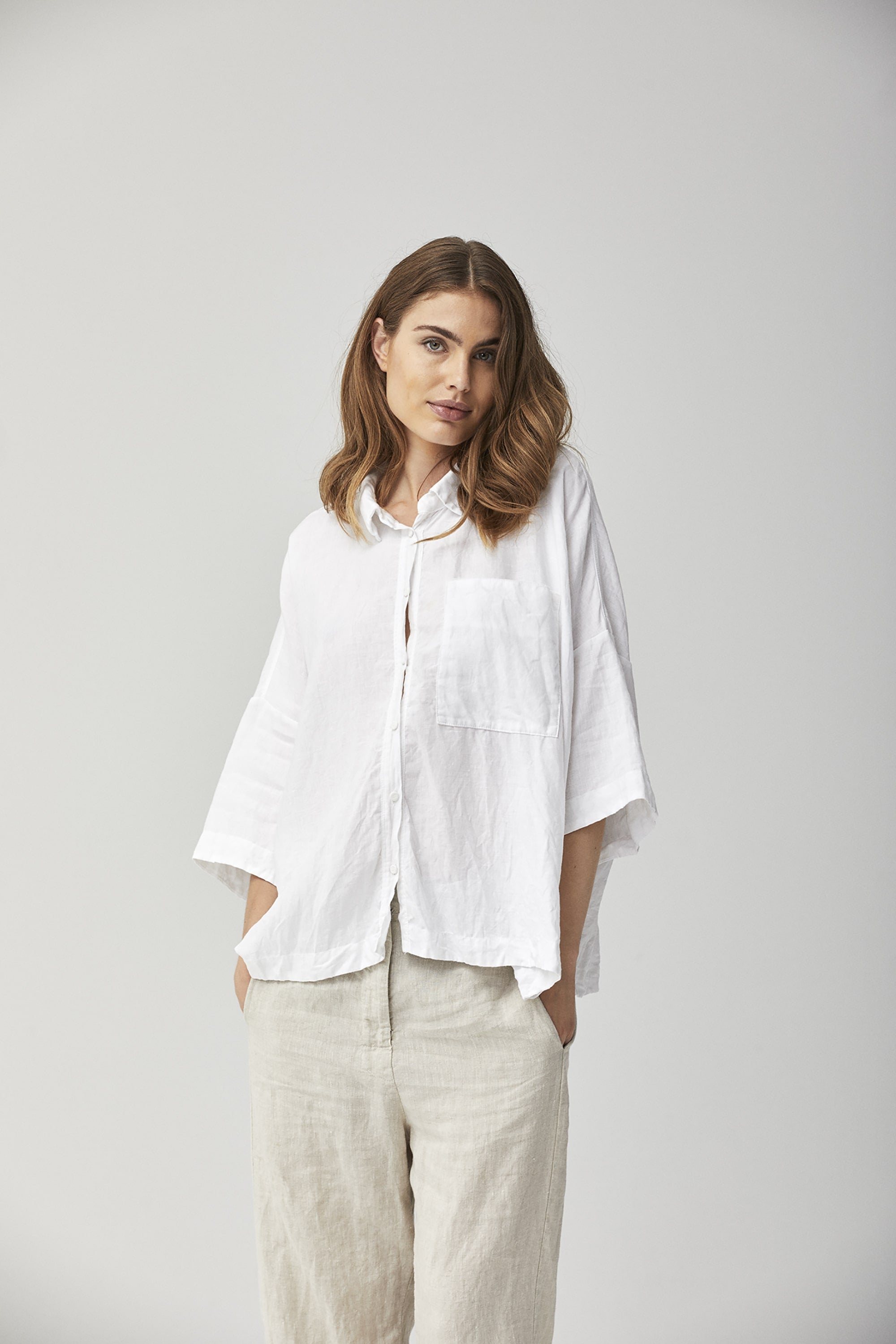 Linen Wide Shirt