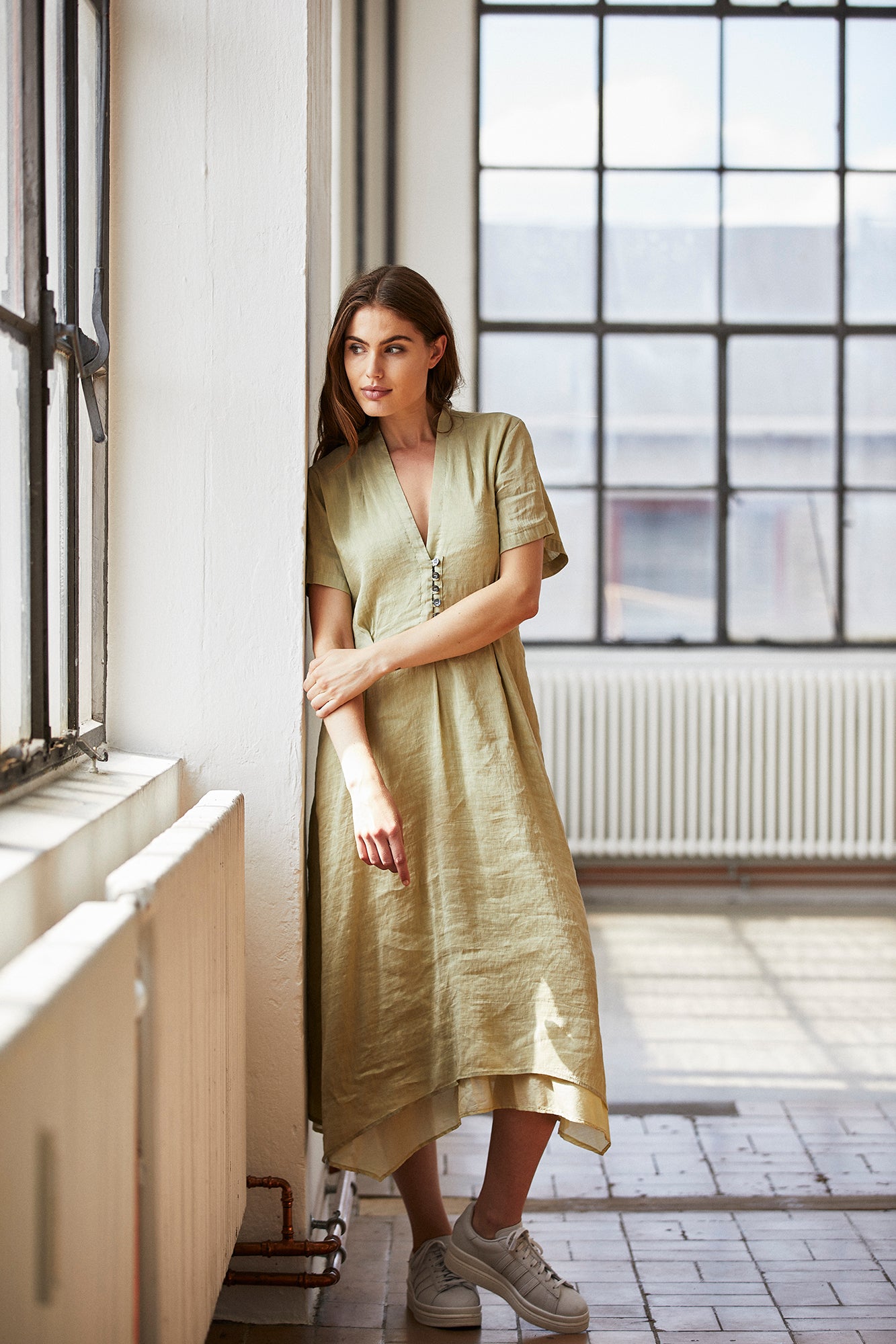 Linen Silk Dress