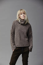 Wool Turtle Neck Cable