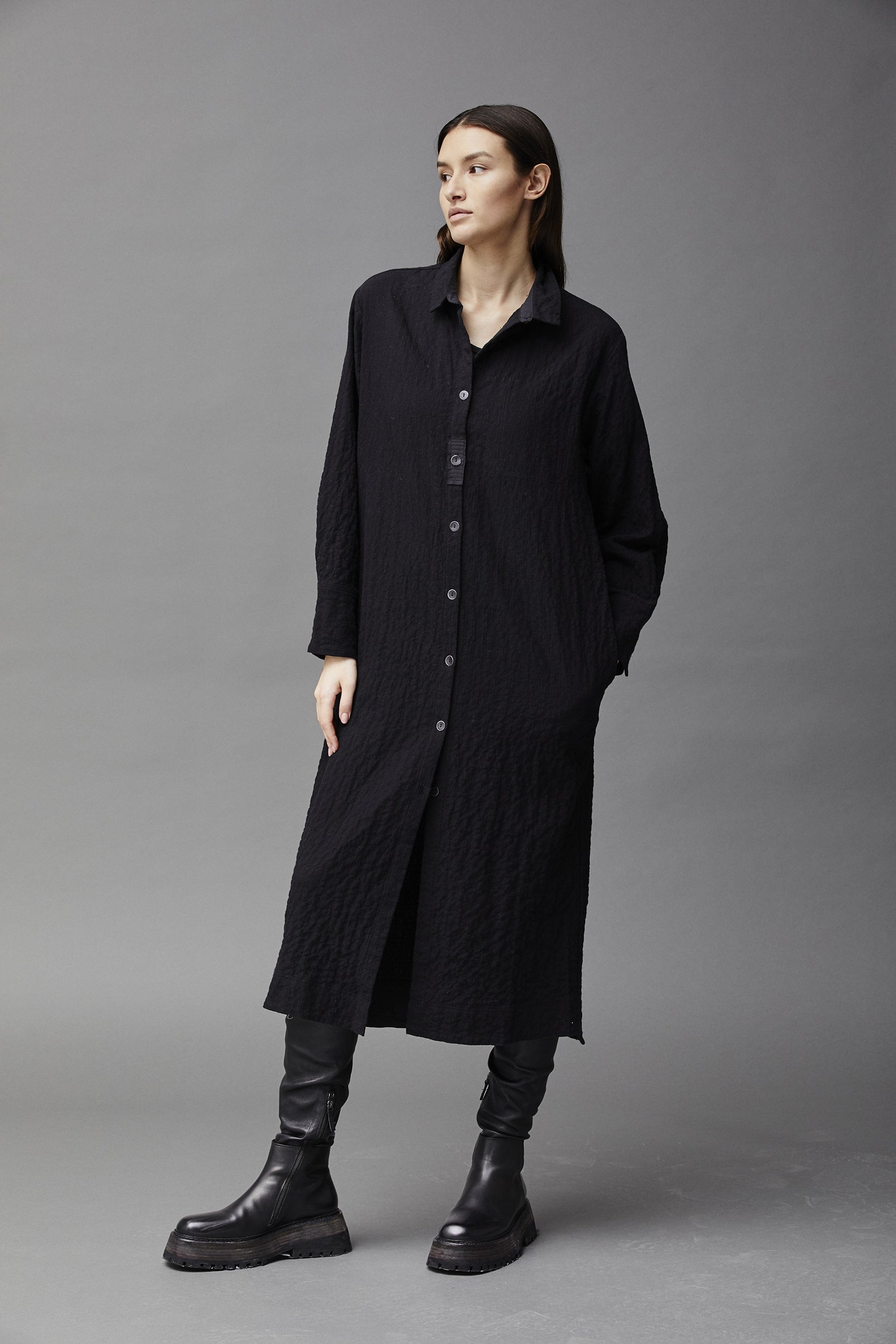 Cotton Shirt Dress