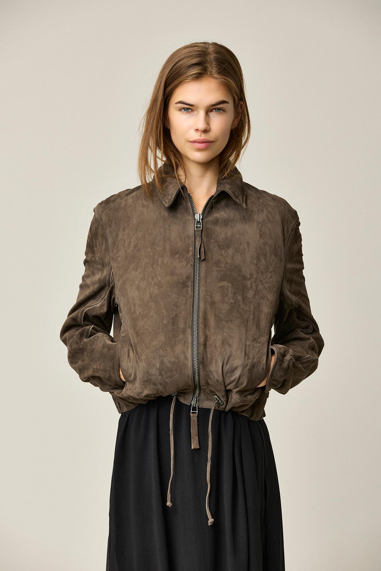 Suede Zip Jacket