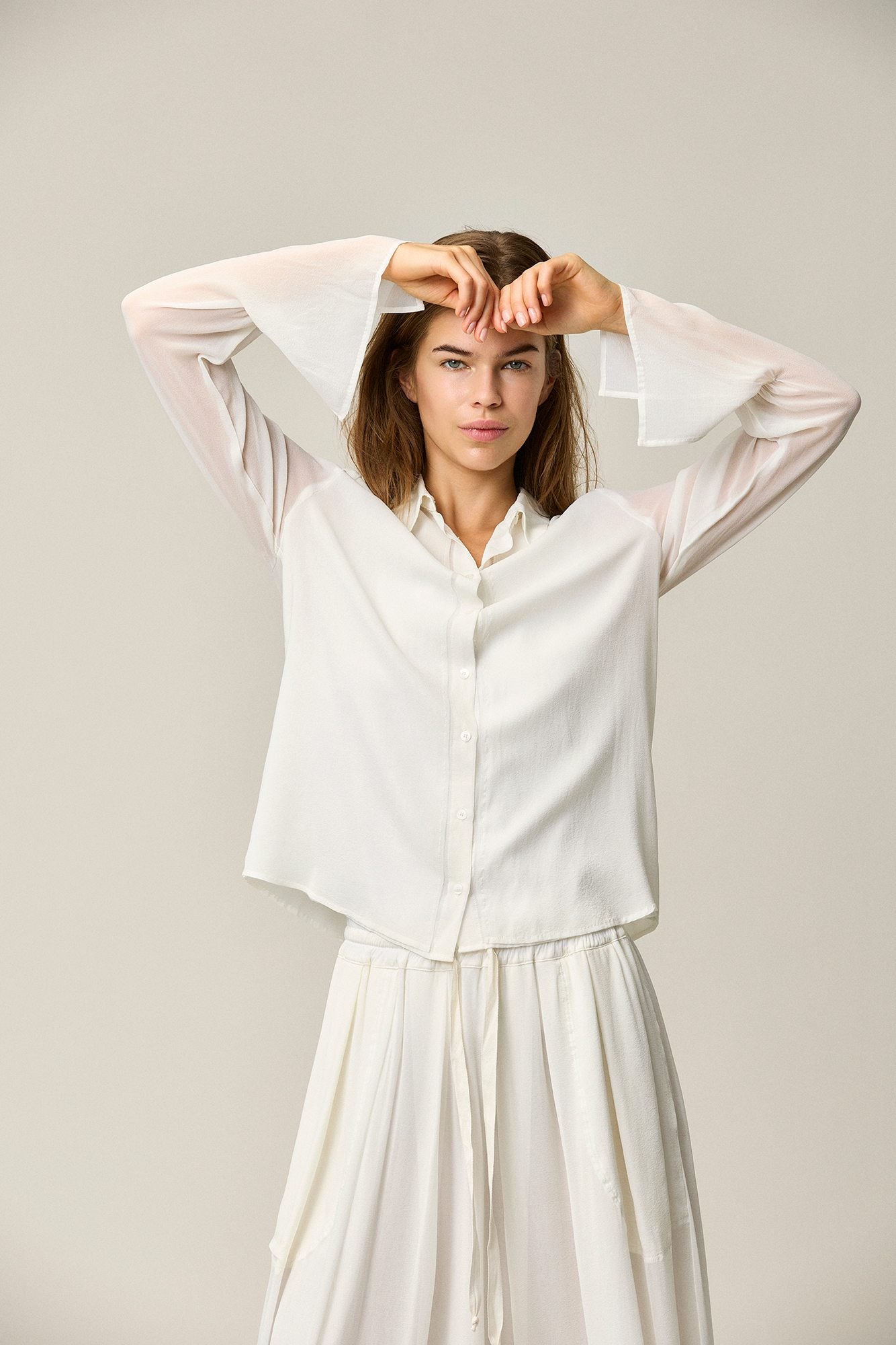 kristensen du nord シルクコットンブラウス Shirts & Blouses | Kristensen Du Nord
