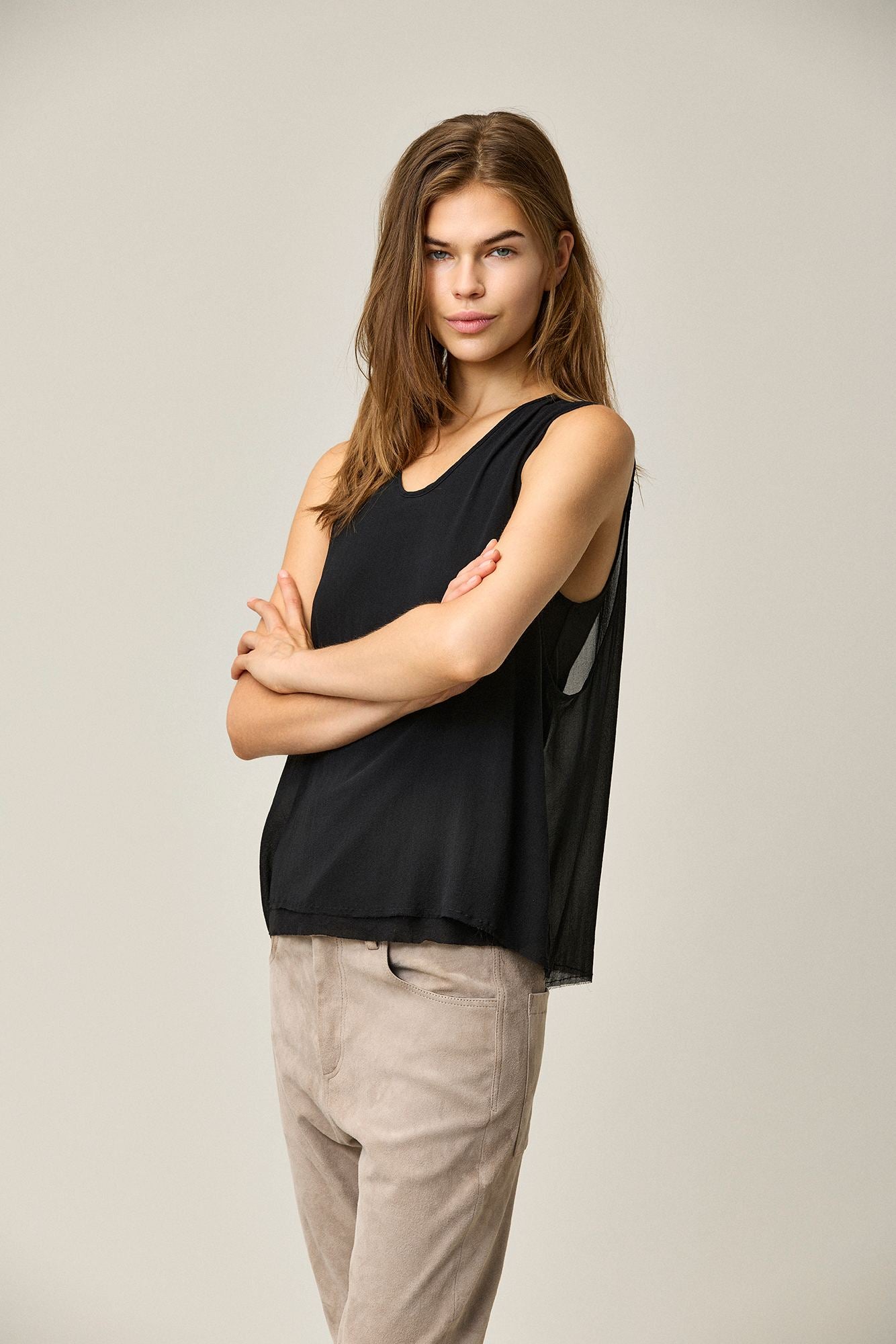 Silk Georgette Tank