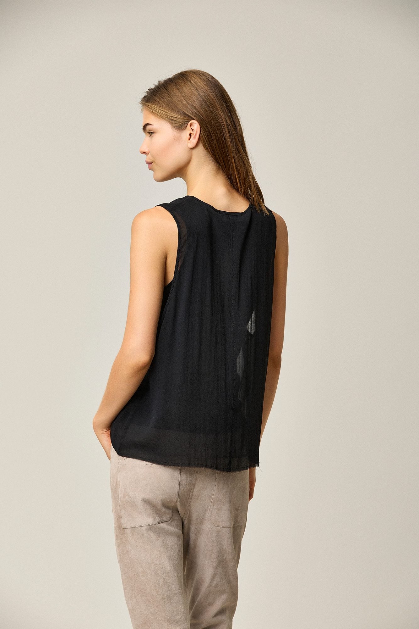 Silk Georgette Tank