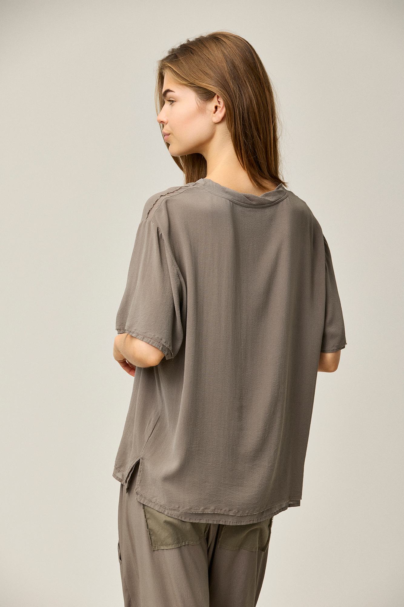 Silk Georgette Tee