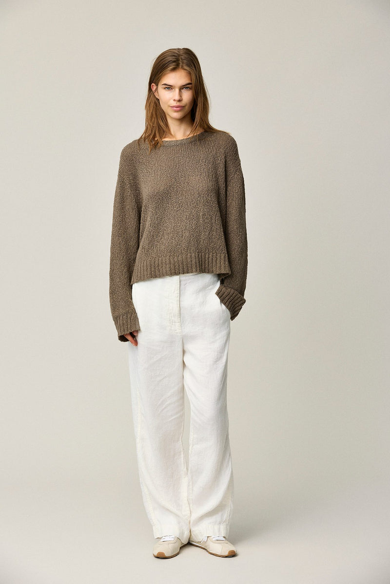 Cotton Linen Silk Pullover