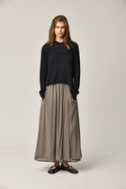 Silk Georgette Panel Skirt