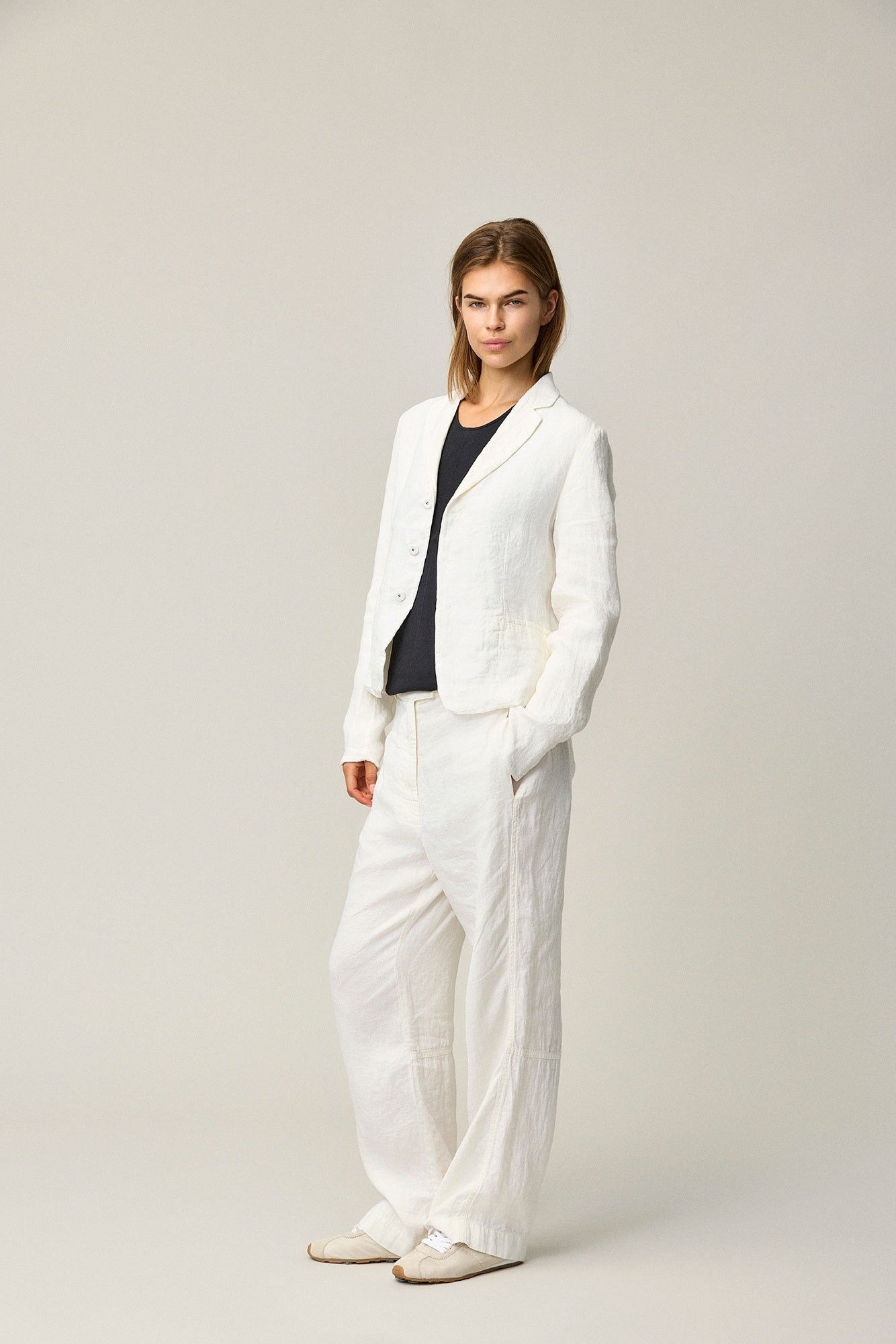 Herringbone Linen Jacket