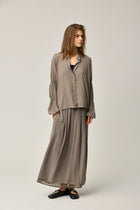 Silk Satin Shirt Puff