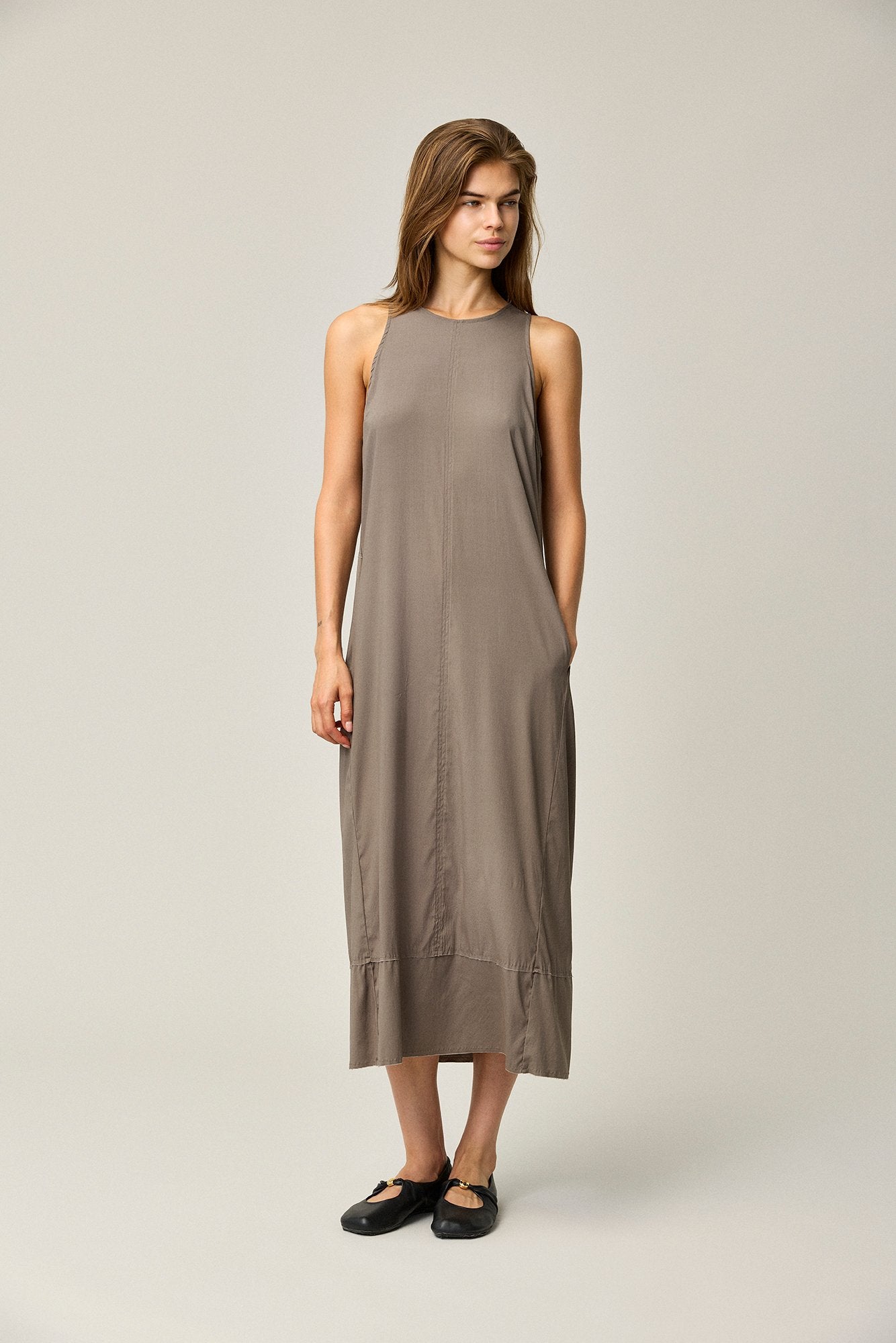 Silk Satin Tank Dress