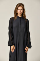 Silk Satin Puff Dress