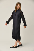 Silk Satin Puff Dress