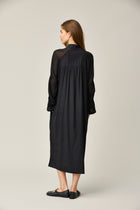 Silk Satin Puff Dress