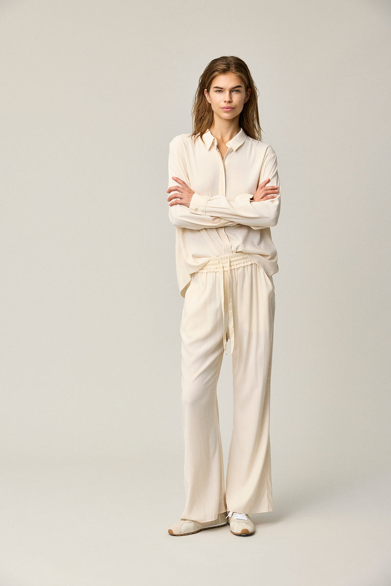 Silk Satin Flared Pants