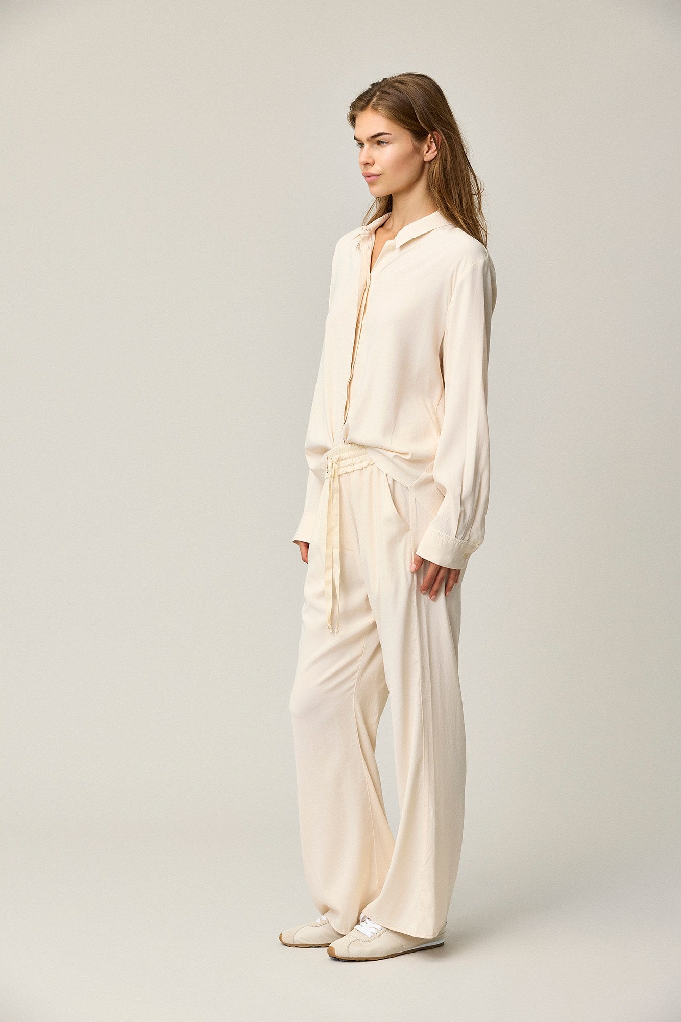 Silk Satin Flared Pants