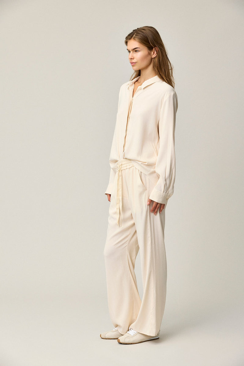Silk Satin Flared Pants