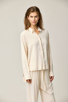 Silk Satin Flared Shirt