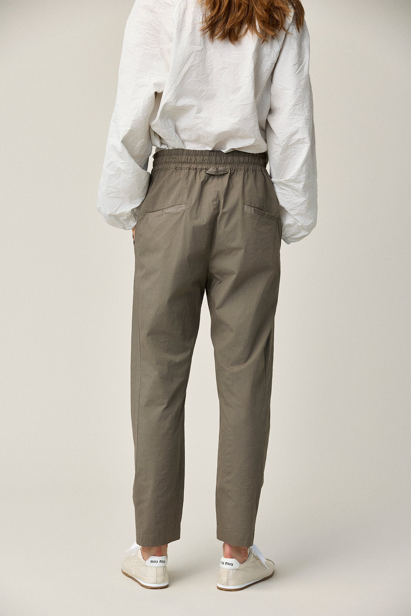 Basic Cotton Easy Narrow Pants