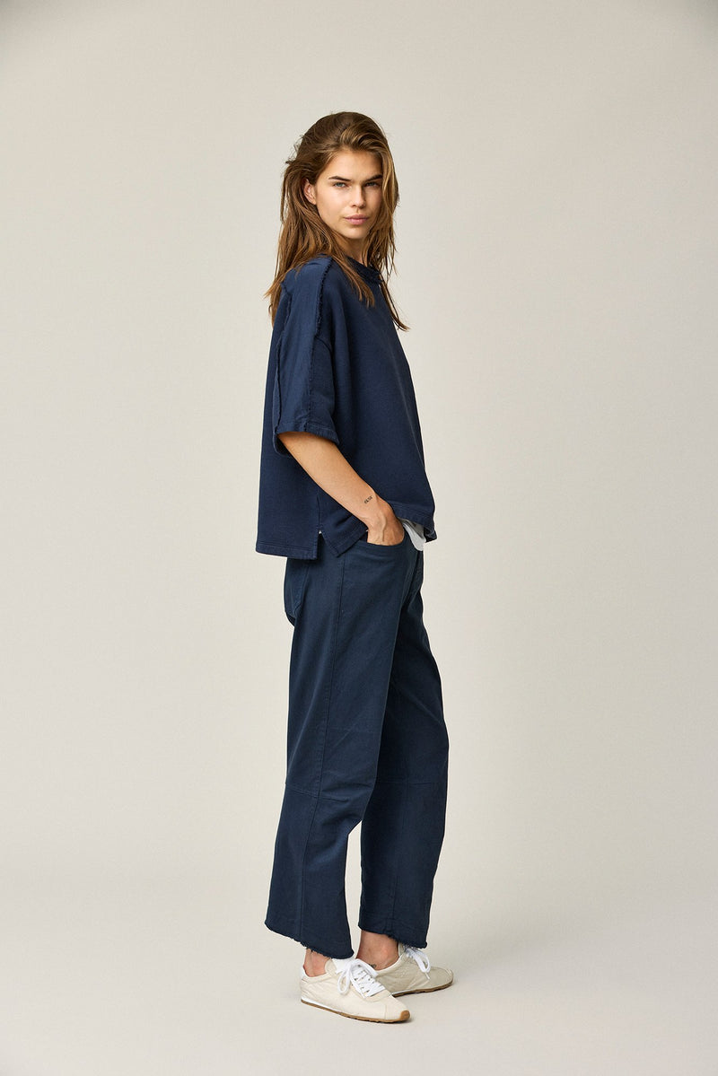 Casual Cotton Cropped Pants