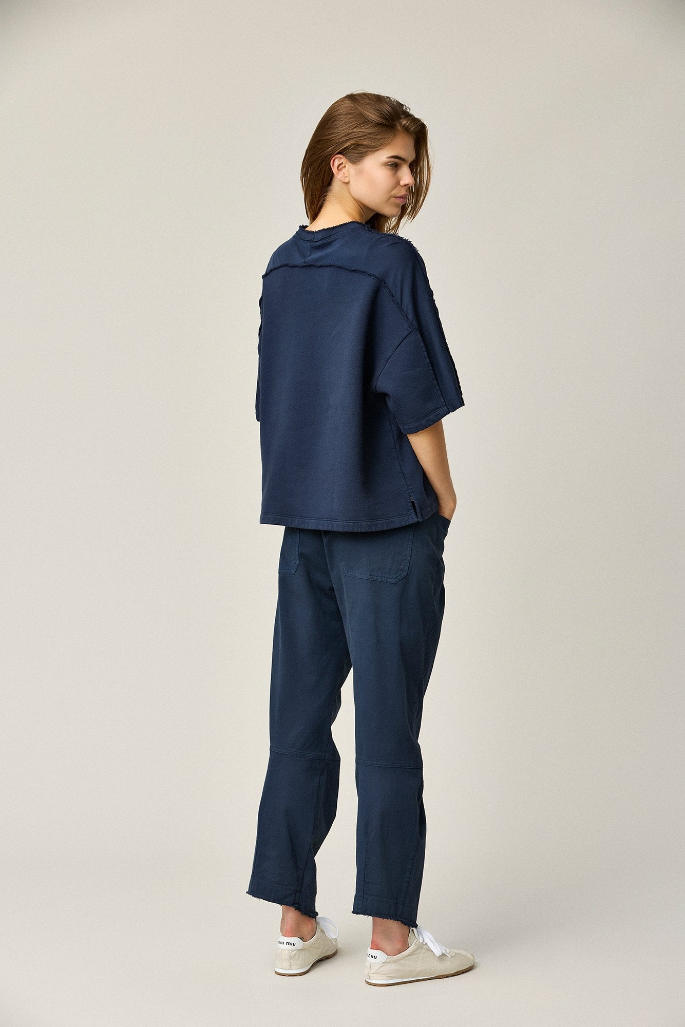 Casual Cotton Cropped Pants