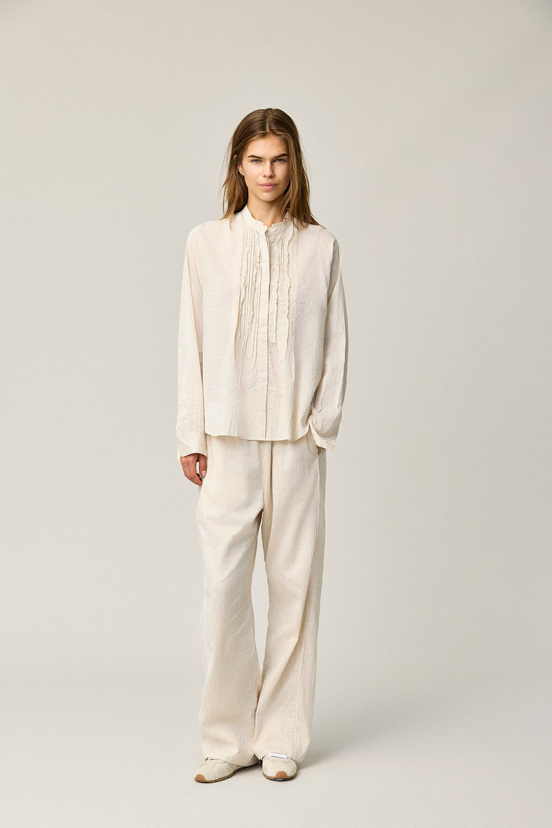 Silk Stripe Pants