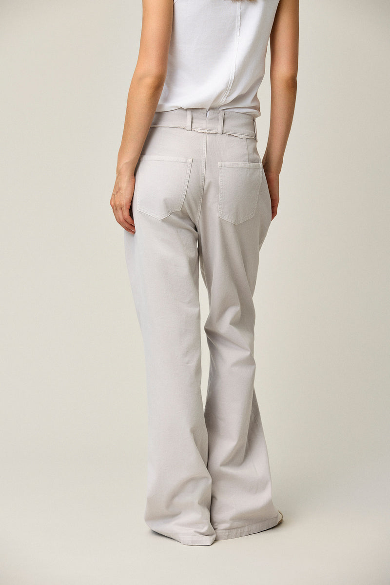 Casual Cotton Boot Cut Pants
