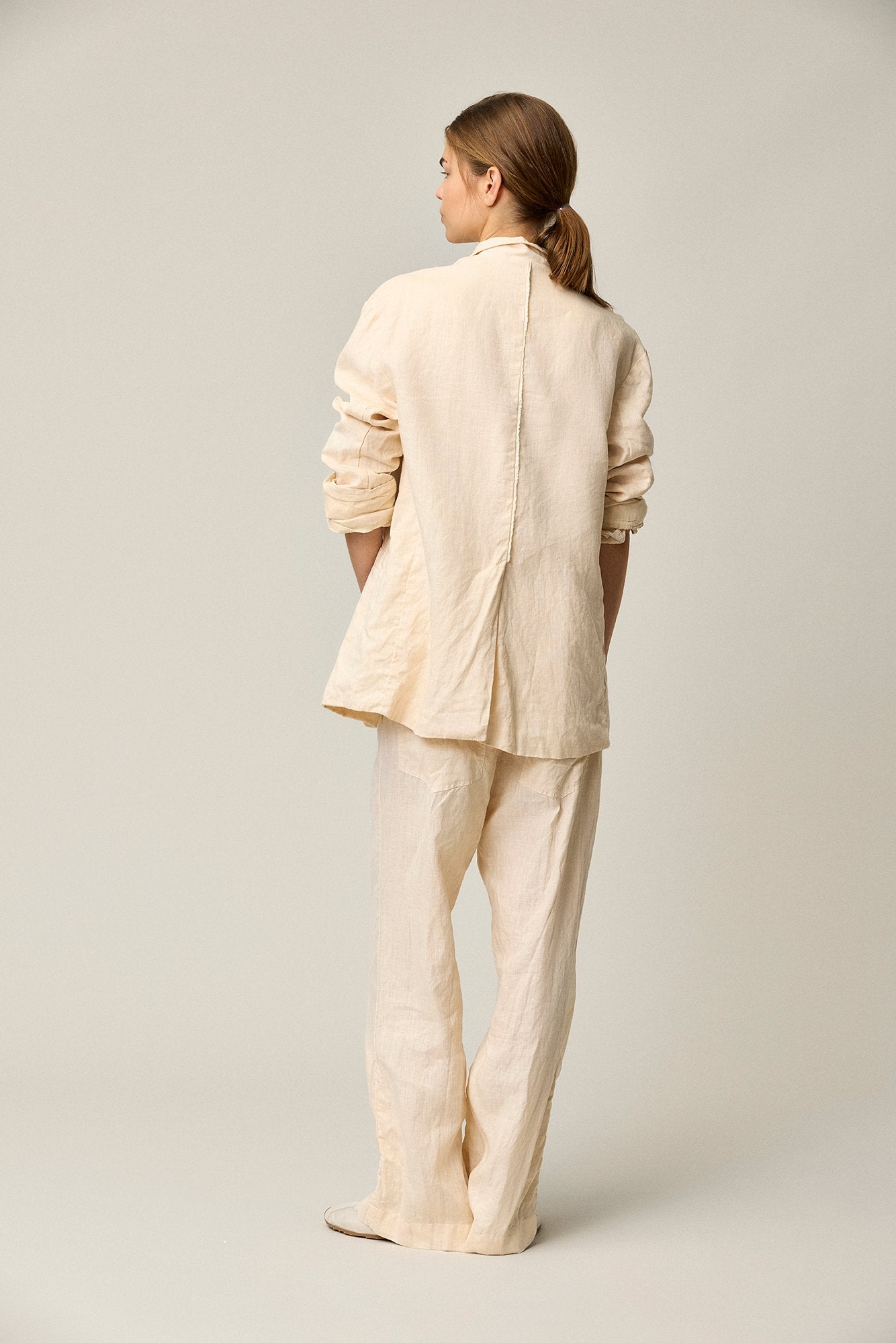 Linen Boyfriend Pants