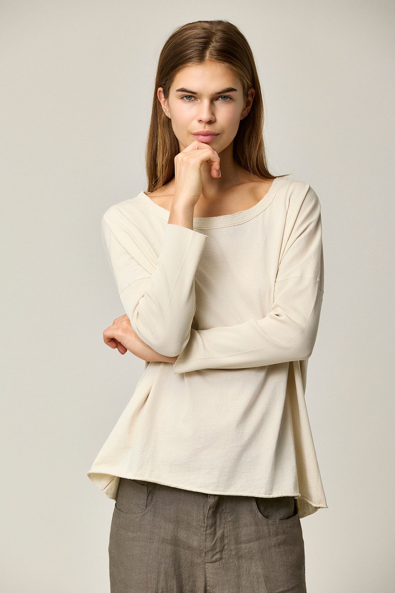 Cotton Jersey LS T-Shirt