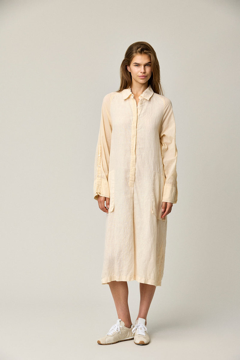 Linen Boyfriend Shirt Dress