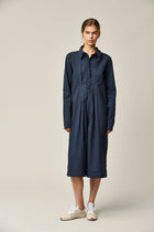 Cotton Stretch Pleated Dress