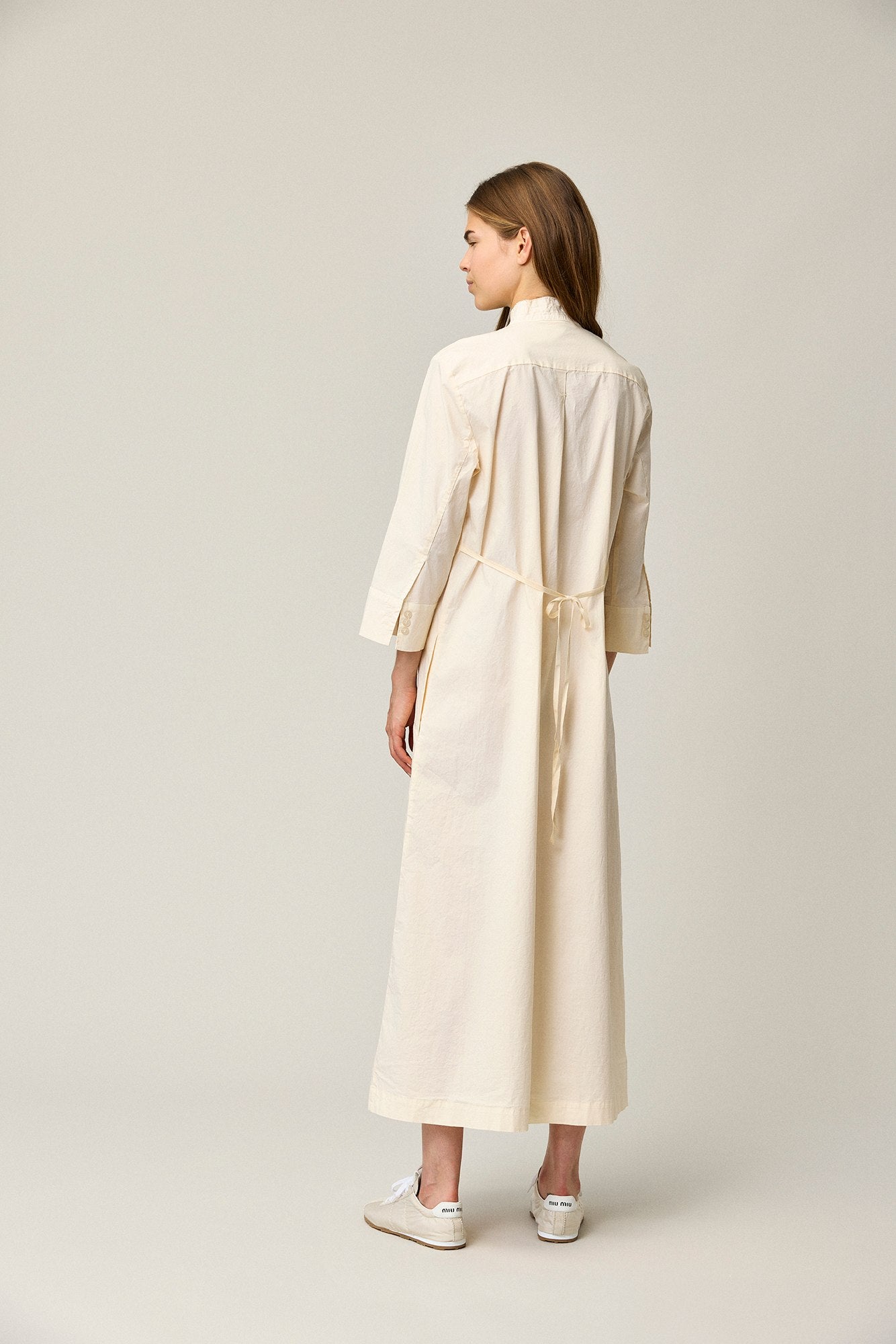 Cotton Stretch Long Dress