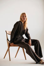 Linen Flared Pants