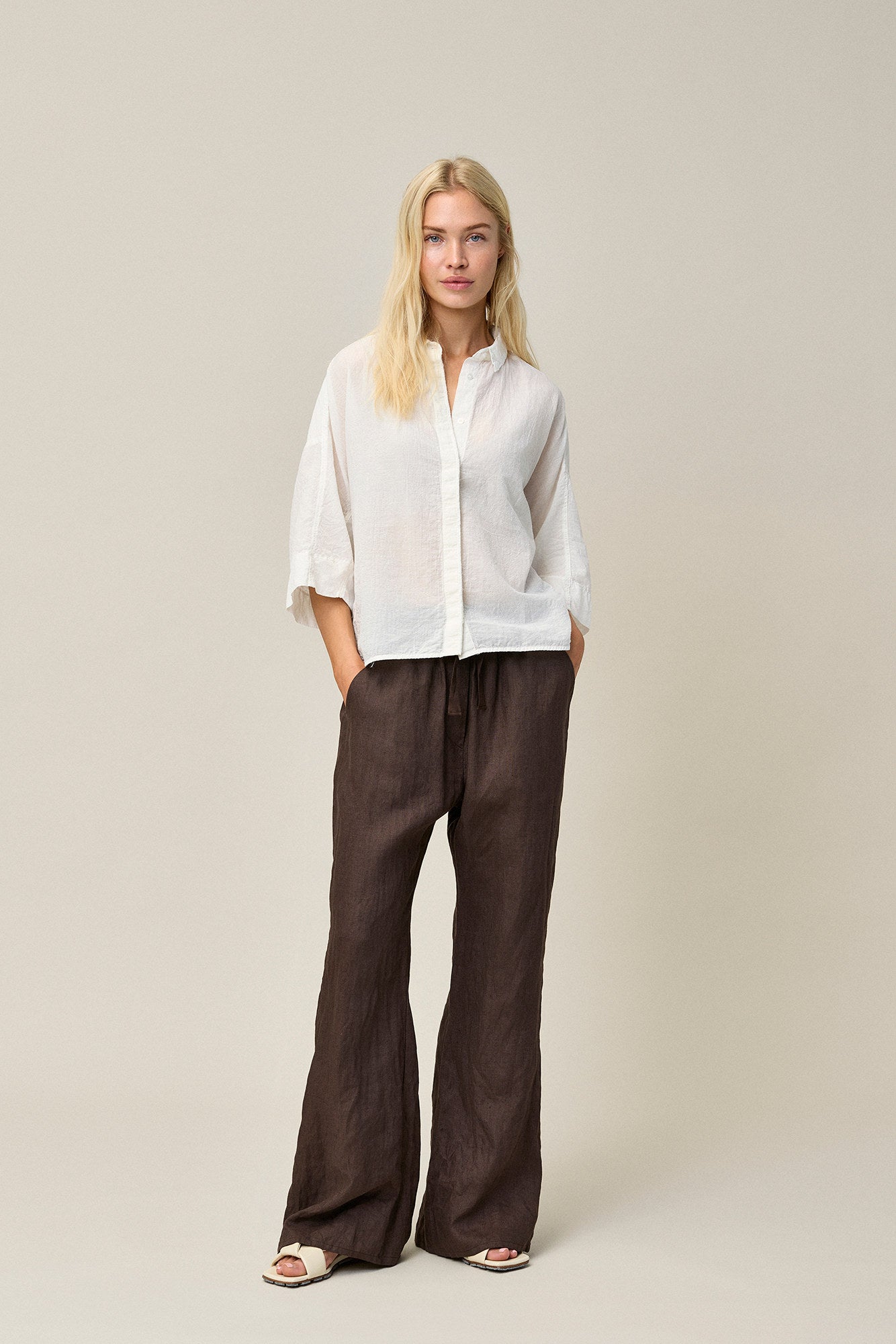 Light Crinkled Cotton SS Shirt