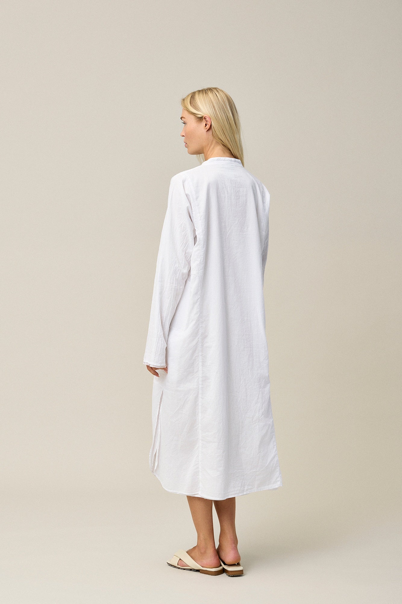 Cotton Voile Djellaba Dress