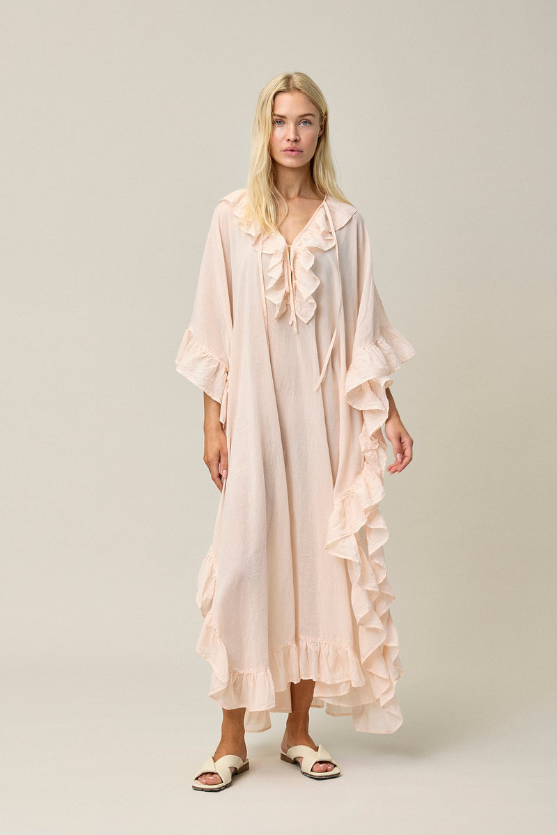 Cotton Voile Kaftan Dress