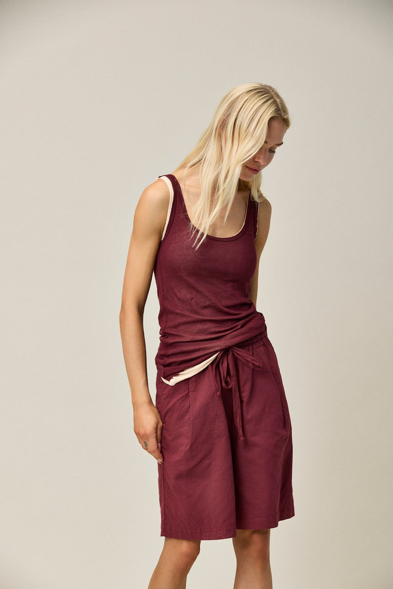 Cotton Crepe Turn Top