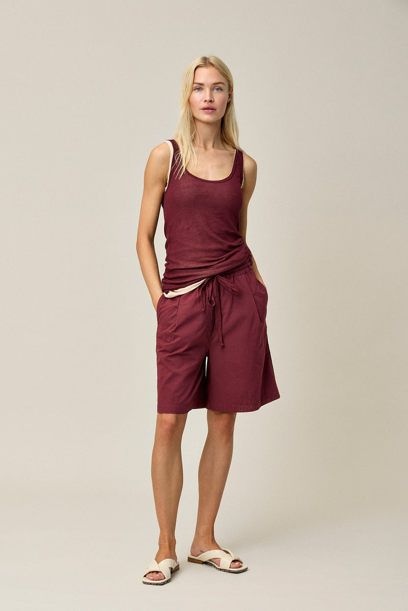 Cotton Crepe Turn Top