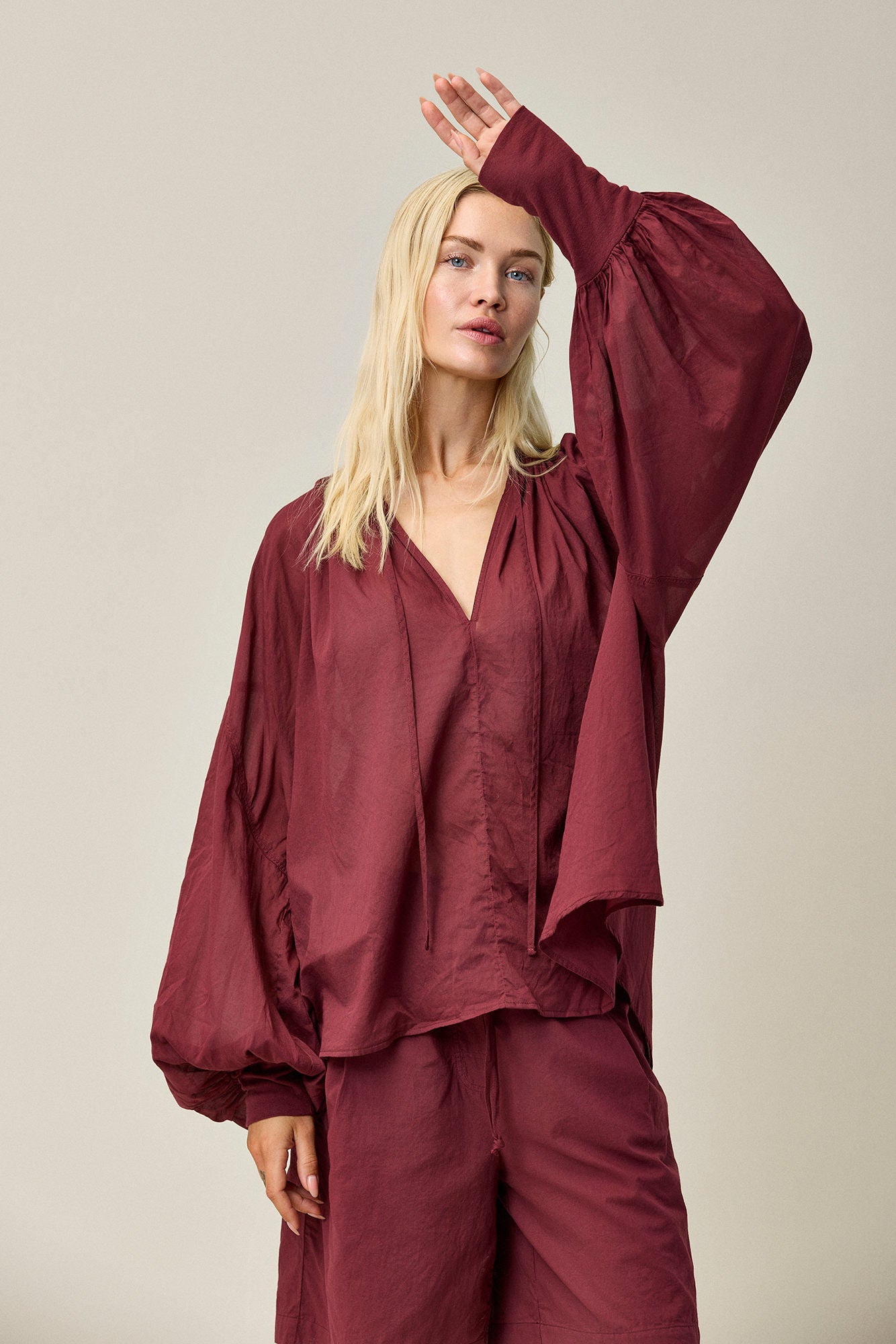 Cotton Voile Wide Shirt