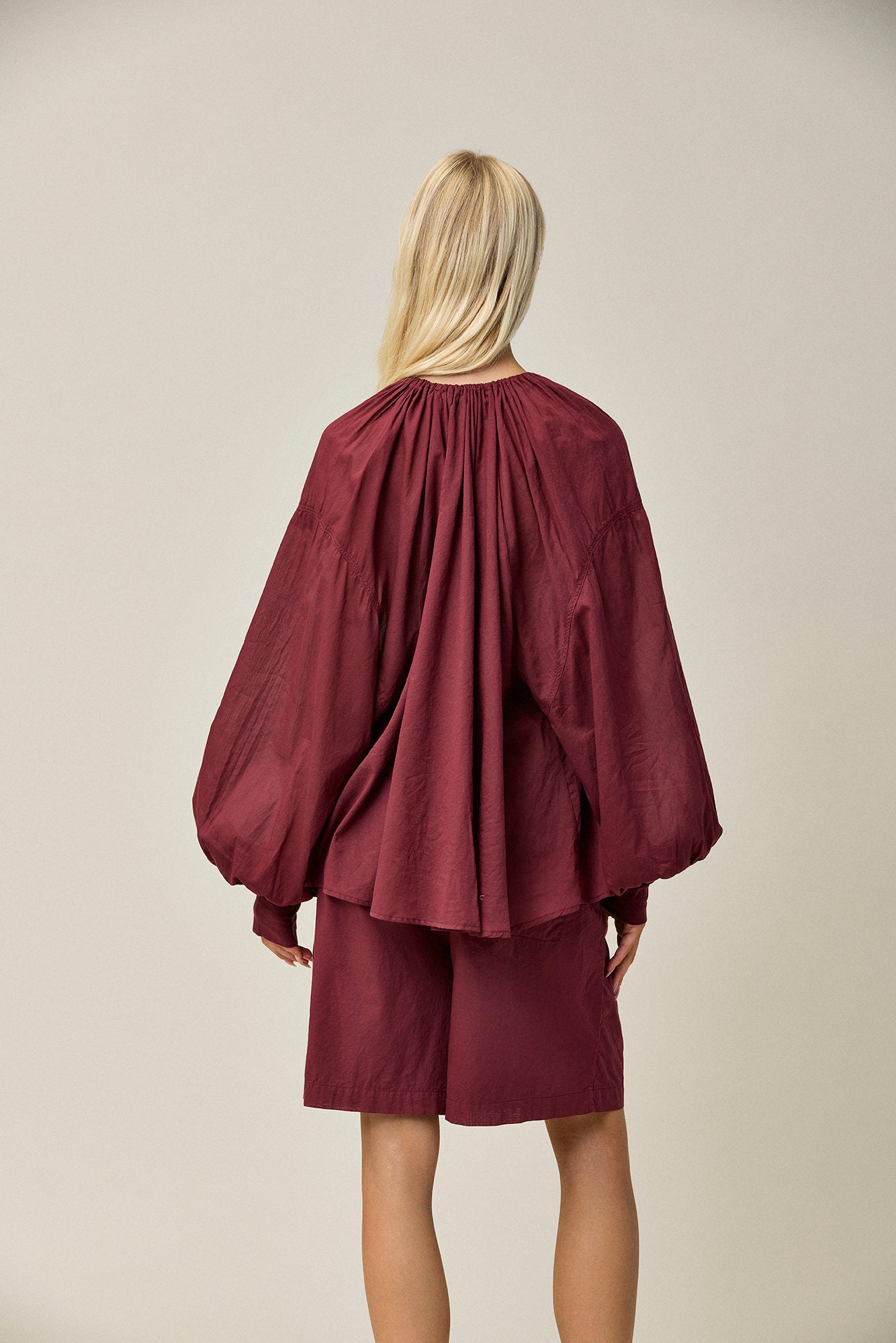 Cotton Voile Wide Shirt