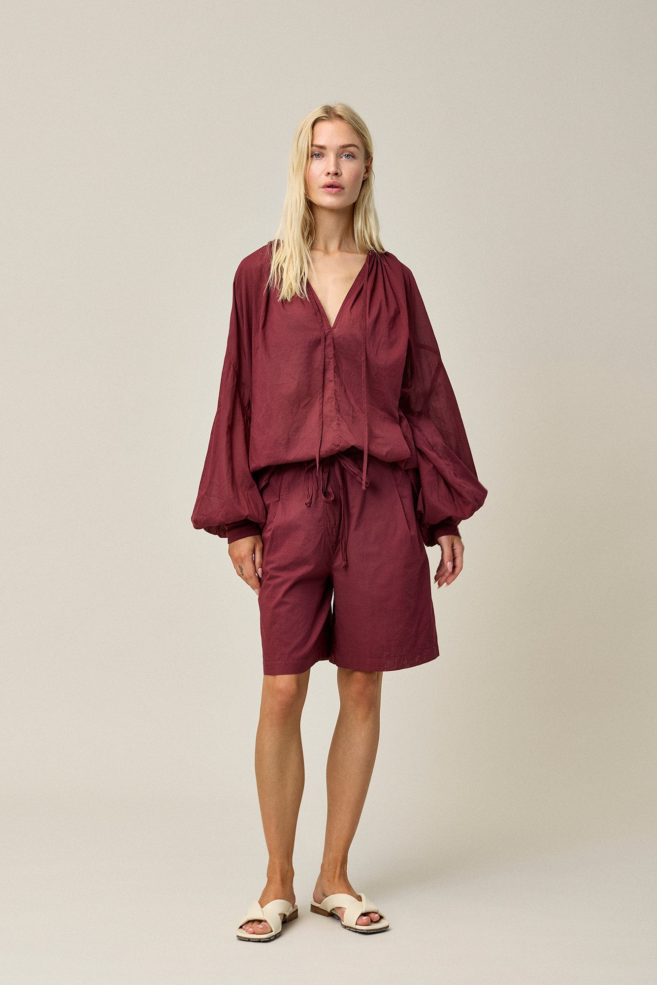 Cotton Voile Wide Shirt