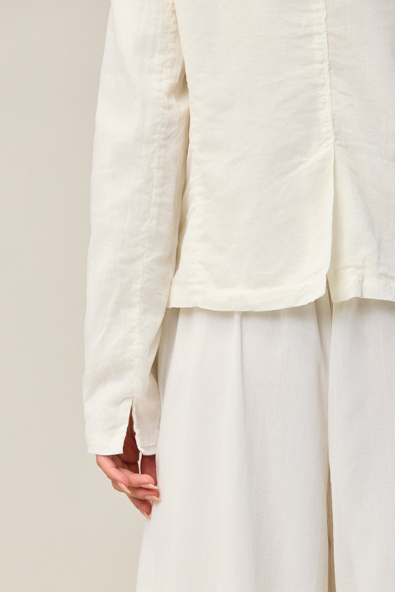 Crepe Cotton Silk Blazer