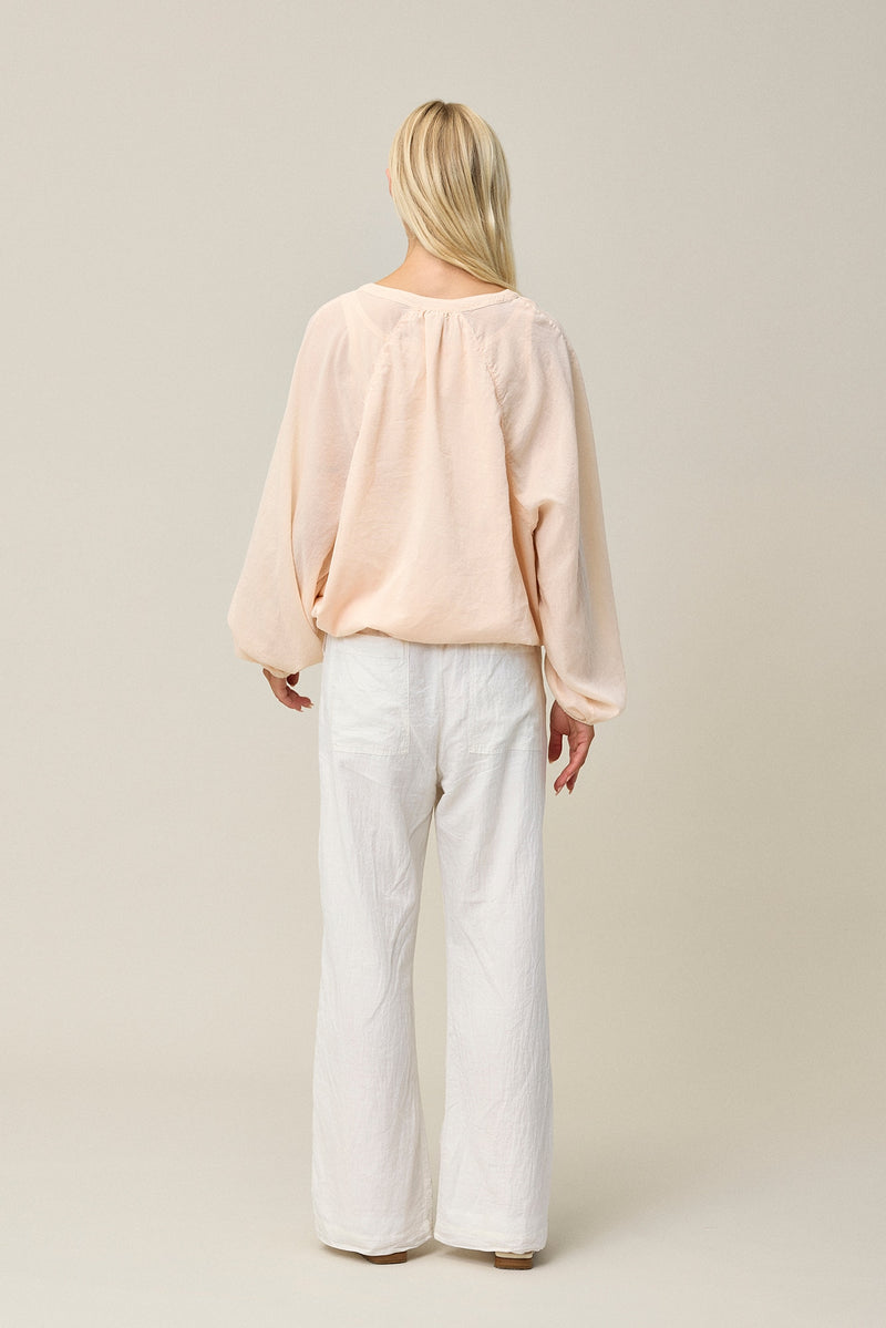 Crepe Cotton Silk Blouse