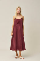 Crepe Cotton Silk Slip Dress