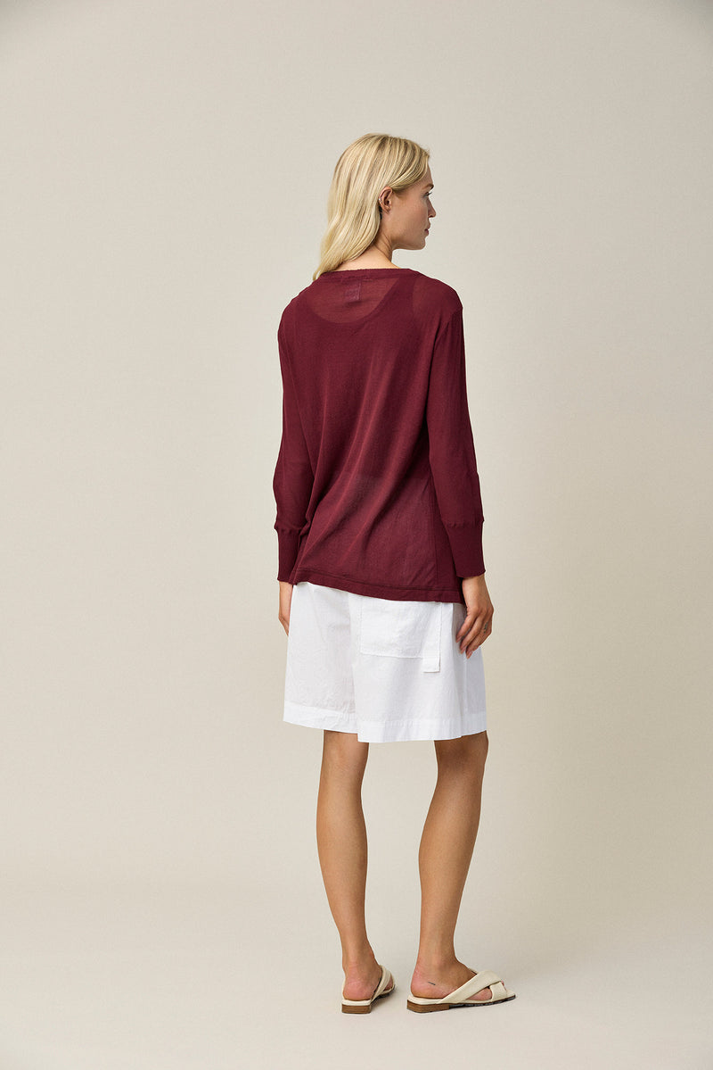 Cotton Crepe Cardigan
